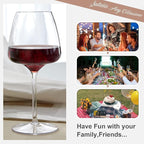 MICHLEY Floating Wine Glasses for Pool Unbreakable Tritan Plastic Red Wine Glasses with Stem Poolside Floating Cups 20.5 OZ, Dishwasher Safe, Set of 4