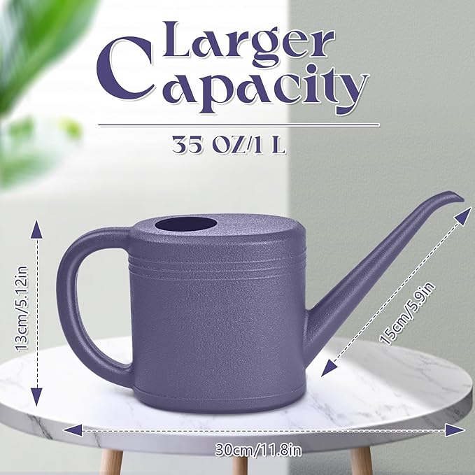 Watering Can for Garden Indoor Plants Outdoor Plant House Flower - 1/4 Gallon - Purple