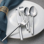 Alata Potter 20-Piece Forged Silverware Set Stainless Steel Flatware Set Cutlery Set,Service for 4,Mirror Finish,Dishwasher Safe