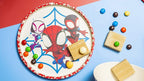 Zak Designs Marvel Spider-Man Dinnerware Set for Kids Includes 8" Plate, 6" Bowl, and 10oz Tumbler, Durable and Sustainable Melamine Bamboo Material (3-Piece Set, Spidey and His Amazing Friends)