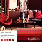 Bulijojo Poinsettia Entrance Door Mat Large 17 x 30 Inch Entry Way Doormat Red Front Door Rug Outdoor Heavy Duty Welcome Mat, Non Slip Rubber Back Low Profile