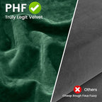 PHF Truly Velvet Euro Sham, 26"x 26",No Insert, 2 Pack Color Gradient Euro Throw Pillow Covers, Ultra Soft Cozy Pillow Covers for Home Decorative, No Shedding, No Pilling, Green