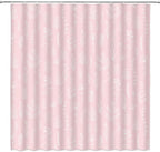 Pink Botanical Shower Curtain Vintage Herbs Floral Farmhouse Cute Boho Leaves Plant Retro Flowers Bathroom Curtain Set with Hooks(78" Wx70 H)
