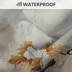 MEHOFOND 4pcs Vintage Pumpkin Shower Curtain Set, Fall Thanksgiving Harvest Vintage Decor, Retro Autumn Halloween Bathroom Accessories, Farmhouse Maple Leaves Bathroom Curtain Sets 72x72 Inch