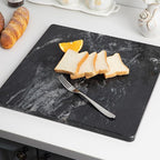Marble Pastry Board Black,16x16 Inch, Marble Cutting Board, Stone Slab for Kitchen