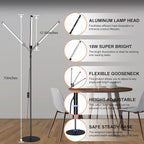 LED Floor Lamp for Reading Floor Lamp for Home Office Lash Light Tattoo Light Standing Lamp for Bedroom Task Craft Sewing Nail Lights