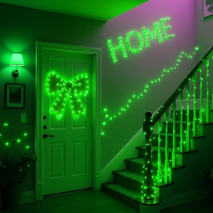 Joomer Battery String Lights, 2PACK Total 100 LED Battery Operated String Light, Twinkle Fairy Lights with Timer for Home, Garden, Store, Party, Holiday, Indoor Decor (Green)
