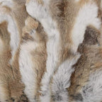 Throw Pillow Covers Fur Rabbit Hide Skin Fur Throw Pillow Covers Sofa Pillow Case Cushion Cover (Yellow, 30×50cm（12in×20in）)
