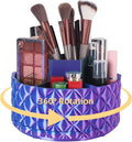 Rotating Makeup Organizer Gradient Color - Large Makeup Storage Holder with 6 Compartments for Vanity, Bathroom, Desk Decor, Multi-Purpose Cosmetic Organizer & Gift-Ready Perfume Organizer for Women