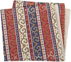 Kilim Throw Pillow Covers Red and Blue - 20 x 20 Inches Decorative Pillows, Boho Room Decor for Couch, Bohemian Outdoor Case for Farmhouse, Persian Shams, Aztec, Patio, Porch