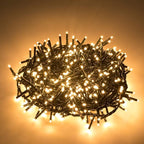 AWQ 1000 LED 82 ft Christmas Cluster Lights Christmas String Lights Decoration Lights for Xmas Home Garden Wedding Party Xmas Tree Bedroom Indoor Outdoor Decor (1000, Warm White)