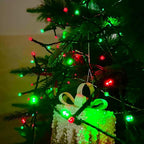 75.8 FT 200 LED Red and Green Christmas Lights Indoor Outdoor, Timer & Memory Function & 8 Modes, Extendable Green Wire, Waterproof Fairy Twinkle String Light for Xmas Tree Holiday Party Garden Yard