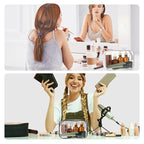 Weewooday 12 Pieces Clear Makeup Bags Cosmetic Storage Bags PVC Zipper Pouches Travel Waterproof Makeup Plastic Case for Women Organizing Toiletries Traveling Bathroom(Medium,Multicolor)