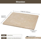 Natural Marble Cutting Board For Kitchen, 16 x 20 Inch Marble Slab Pastry Board With Non-Slip Feet For Baking, Cheese, Charcuterie, Chocolate, Beige