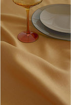 Solino Home Linen Table Runner 36 Inches - 100% Pure Linen Caramel Table Runner 14 x 36 Inch Ideal for Dresser and Coffee Tables - Fall, Autumn, Thanksgiving - Fete