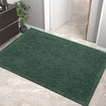 Sturdy Front Door Mat, Absorbent Muddy Dirt Resist Welcome Door Mats Outdoor Indoor, Stain and Fade Resistant, Non-Slip Rubber Backing Low Profile Doormat for Entryway, 36×24, Green