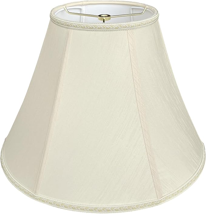 Tootoo Star Brown Large Drum Lamp Shade for Chandeliers Floor Light and Table Lamp,12x16x11" Spider,Fabric Natural Linen Hand Crafted (Beige)