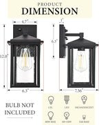 Outdoor Wall Lights Dusk to Dawn Porch Lights Outdoor Wall Sconce Dusk to Dawn Porch Light Fixture Aluminum Waterproof Farmhouse Sconces for Outside Patio House 2 Pack