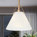 KSANA Gold Pendant Light, Modern Pendant Lights Kitchen Island with Frosted Glass Pendant Hanging Lights for Dining Room, Kitchen, Bedroom