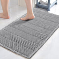 H.VERSAILTEX Upgraded Waffle Bath Mat Super Absorbent Non Slip Bath Rugs for Beside Tub, 20" x 32", Dove
