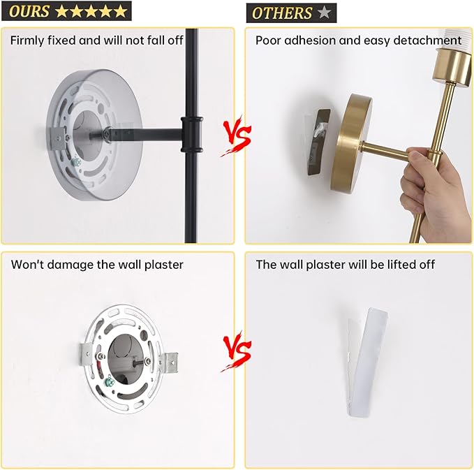 Battery Operated Wall Sconce, 120H Usage Time 22.6" Rechargeable Wall Light with Dimmable Bulb, 12 Colors Wall Sconce for Bedroom Living Room, Black