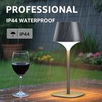 FUYO 2 Pack Cordless Table Lamp, Portable LED Desk Lamp, 3 Color Stepless Dimmable Rechargeable LED Table Lamp for Restaurant/Bedroom/Bars/Outdoor Party/Camping/Coffee Shop