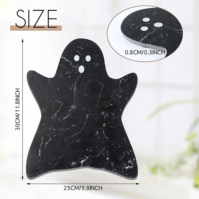 Black Ghost Marble Cheese Board Charcuterie Cutting Tray Marble Serving Decorative for Decoration Charcuterie Kitchen