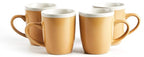 Rock Ridge Speckled Stoneware Dinnerware Set (16pc Set, Yellow and Ivory)
