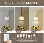 Milk Glass Pendant Lights Kitchen Island 2 Pack, 7.3" Black Modern Pendant Light Fixtures with Rods, Globe Hanging Lighting for Kitchen Sink Bathroom Dining Room, E26 Base