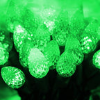 Dazzle Bright C6 Green Christmas Lights, 100 LED 33 FT Outdoor Christmas Lights Waterproof Plug in with 8 Modes for Indoor Xmas Tree Decorations