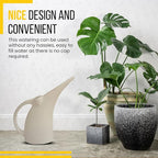 KP KOOL PRODUCTS Watering Can 1/2 Gallon - Small Watering Can for Indoor Plants - Outdoor Watering Can - White Plant Waterer - Plastic Watering Can for Garden - 1 Pack