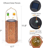 Gifts for Women Men Mom Hummingbird Solar Lights Outdoor - Christmas Decorations, Mothers Day Gifts, Solar Lanterns Outdoor Waterproof Garden Decor for Outside, Patio, Yard