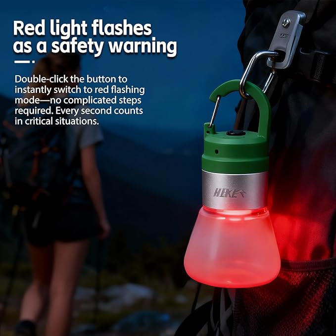 NxyznmqlCamping Essentials, Rechargeable Waterproof LED Color Changing Light, Waterproof Portable Light with Bottle Adapter, Outdoor Emergency Light (Green)