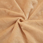 JAUXIO Diamond Pinch Pleated Crystal Velvet Pillowcases 2 Pack Solid Pintuck Throw Cushion Cover for Home Decor Hidden Zipper Closure (Camel, Standard)