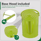 Galvanized Iron Watering Can for Indoor Plants, DIY Watering Cans for House Plant Garden Flower, Long Spout Water Can for Outdoor Watering Plants 7.57L 2 Gallon (Green)