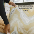 NKB Supplies Throw Pillows with Inserts Included,18"x18" Pillows, Set of 2, Marble Pillow Covers, Decorative Pillows for Bed, Couch, Sofa