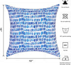 Outdoor Throw Pillows - Decorative Pillows with Insert Included Set of 2 Outdoor Pillows for Patio Furniture 18x18 Inch