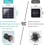 6 Pack Solar Chrismas Lights Outdoor, 285 FT Total 720 LED Solar String Lights for Outside with 8 Modes & Memory Function, Waterproof Twinkle Light for Xmas Tree Yard Party Decorations (Multicolor)