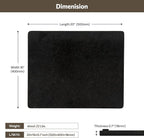 Natural Black Marble Cutting Board For Kitchen, 16 x 20 Inch Marble Slab Granite Cutting Board With Non-Slip Feet For Baking, Cheese, Chocolate, Black Granite