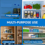 Dwella Drink Organizer for Fridge with Pusher Glide, 5 Rows Spring Loaded Fridge Drink Dispenser, Self Pushing Soda Can Organizer for Refrigerator, Bottle Beverage Organizer for Fridge Drink Holder
