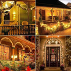 Joomer Battery String Lights, 4 Pack Total 64FT 200 LED Battery Operated String Light, Twinkle Fairy Lights with Timer for Home, Garden, Store, Party, Holiday, Indoor Decor(Warm White)