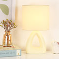 LAMPWELL LILA Small Table Lamp for Living Room as Bedside Table Lamp for Bedroom,Modern Ceramic Table Lamp,Kids Table Lamp,Night Table Lamp,6.7×3.94×H11.8IN,Bulb Excluded,Milk curry (Cream) Table Lamp
