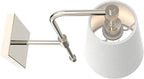 Swing Arm Wall Lamps Set of 2, Fabric Linen Shade, Hardwired Wall Mounted Light Fixture for Bedside, Living Room, Bathroom, Versatile Home Decor (Brushed Nickel)