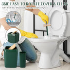 Bathroom Set 17PCS Bathroom Accessories with Trash Can 3PCS Lotion Soap Dispenser,Bathroom Accessories Set Green Bathroom Sets for Bathroom Decor