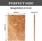 Natural Marble Cutting Boards for Kitchen - 12" x 8" Multi-Purpose Pastry Marble Tray Cheese Board Marble Slab for Counter, Bathroom Perfume Tray Jewelry Candle Plate (Light Emperador)