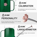 Watering Can Indoor for House Plants Small Watering cans with Long Spout Flower Model Sprinkler Head 1.2L (Green, 1.2L)