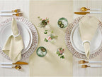 Solino Home Linen Birch Table Runner 36 Inches - 100% Pure Linen Short Table Runner 14 x 36 Inch Ideal for Dresser and Coffee Tables - Fall, Autumn, Thanksgiving - Fete