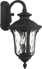 Livex Lighting 7857-14 Oxford 3 Light Outdoor Wall Lantern, Black, 22.5 in x 11 in x 22.5 in