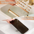 YUPER Bathroom Countertop Organizer, 2-Tier Vanity Organizer With Makeup Brush Holder, Large Countertop Tray for Skincare, Perfume, Cosmetics, Bathroom Sink Organizer Countertop