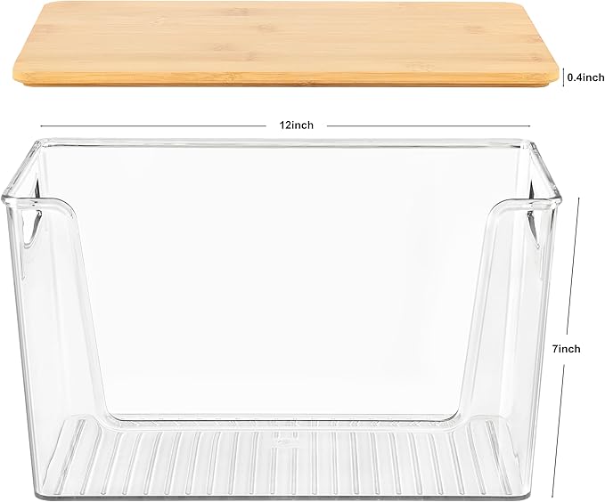 2 PACK Pantry Organizers and Storage Stackable Kitchen Countertop Organizers for Onion, Potato, Garlic, Fruit, Produce, Vegetable